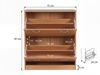 Schuhkipper FINN 75 x 87 x 24 cm Farbe mit 2 Klappen 20 Paar Schuhe Bild 3
