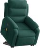 vidaXL Massagesessel mit Aufstehhilfe Elektrisch Dunkelgrün Samt 3205127 Bild 3