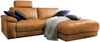KAWOLA Sofa LOLA Ecksofa Stoff cognac mit motorischer Relaxfunktion Recamiere rechts 82 x 178 x 233 cm Bild 3
