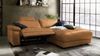 KAWOLA Sofa LOLA Ecksofa Stoff cognac mit motorischer Relaxfunktion Recamiere rechts 82 x 178 x 233 cm Bild 2