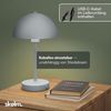 skølm 'Aeriala' LED-Tischlampe kabellos, mit USB-C aufladbar, inkl. 3 Helligkeitsstufen, grau, warmweißes Licht (Energieklasse G) Bild 3