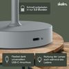 skølm 'Aeriala' LED-Tischlampe kabellos, mit USB-C aufladbar, inkl. 3 Helligkeitsstufen, grau, warmweißes Licht (Energieklasse G) Bild 5