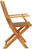 vidaXL Gartenstühle 8 Stk. Klappbar Grau Massivholz Akazie 3214570 Bild 5