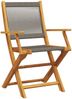 vidaXL Gartenstühle 8 Stk. Klappbar Grau Massivholz Akazie 3214570 Bild 3