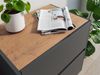 Nachttisch Yako 60cm 2 SoftClose stehend Grafit & Eiche Top : Grafit / Oak Gold Bild 3