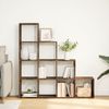 vidaXL Raumteiler-Bücherregal 4 Stufen Räuchereiche 131,5x29x131,5 cm 857971 Bild 3