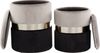 Hocker Zora 125 2-er Set Grau / Silber / Schwarz Bild 4
