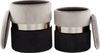Hocker Zora 125 2-er Set Grau / Silber / Schwarz Bild 5
