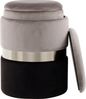 Hocker Zora 125 2-er Set Grau / Silber / Schwarz Bild 3