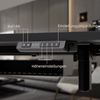 HOMAVO höhenverstellbarer Schreibtisch 60×120 cm, mit Memory- und Anti-Kollisionsfunktion, USB-A- und USB-C-Anschlüssen, Höhe 70–120 cm, Schwarz Bild 4