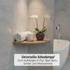 Relaxdays Eckregal Wand Walnussholz Bild 3