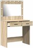 vidaXL Schminktisch Sonoma-Eiche 78,5 x 41 x 135 cm Holzwerkstoff 865030 Bild 4
