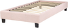 Bett mit Lattenrost ROANNE 90 x 200 cm Bouclé Pastellrosa Bild 5