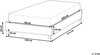 Bett mit Lattenrost ROANNE 90 x 200 cm Bouclé Pastellrosa Bild 2