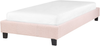 Bett mit Lattenrost ROANNE 90 x 200 cm Bouclé Pastellrosa Bild 4