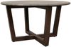 Couchtisch HWC-M61, Beistelltisch Sofatisch, Massiv-Holz HPL Laminat Melamin Ø80cm, Beton-Optik, dunkles Gestell Bild 5