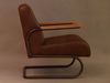 Freischwinger-Sessel Lampeter Leder Vintage-Cigar Stahlro. Bild 3
