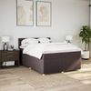 vidaXL Boxspringbett mit Matratze Dunkelbraun 140x200 cm Stoff 3288999 Bild 4