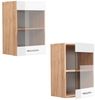 Vicco Küchenschrank Küchenzeile R-Line, Weiß Hochglanz, Hängeglasschrank 40 cm Bild 5