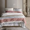Irisette Easy Soft-Seersucker Bettwäsche 155x220 Streifen rostrot beige 8608-60 Bild 4