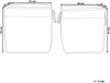 Textilkorb beige Streifenmuster 2er Set TUGUL Bild 2