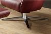 KAWOLA Sessel RANDY inkl. Hocker Leder rot 117 x 96 x 79 cm Bild 4