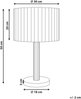Tischlampe BELESSA Leinen Hellbeige Bild 2