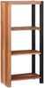 vidaXL Bücherregal Braun 50 x 30 x 110 cm Massivholz Akazie 4104013 Bild 3