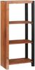 vidaXL Bücherregal Braun 50 x 30 x 110 cm Massivholz Akazie 4104013 Bild 2