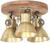 vidaXL Deckenlampe Industriestil 25 W Messing 42x27 cm E27 320510 Bild 3