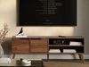 Beautysofa TV-Schrank NOREL kompaktes Design mit zwei Schränken und offenen Seitenfächern (erhältlich in Braun Walnuss & Cashmere) Breite: 160 cm Bild 4