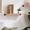 vidaXL Wandregal Hellbraun 60x40x2 cm Massivholz Eiche Behandelt 363647 Bild 3