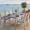 Kettler Tisch Set Float Silber Gestell 180 x 95 und Schieferplatte 180 x 95 Bild 2