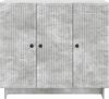 vidaXL Sideboard Betongrau 89 x 34,5 x 80 cm Holzwerkstoff 893958 Bild 4