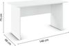 rauch Joel, Schreibtisch, Farbe Weiß, BxHxT 140x75x66cm Bild 4
