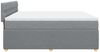 vidaXL Boxspringbett mit Matratze Hellgrau 180x200 cm Stoff 3287542 Bild 5