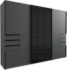 Schwebetürenschrank >Susanetta< in Graphit - 270x210x64cm (BxHxT) Bild 2