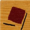 Wollteppich quadratisch - 47 x 47 cm - gold Bild 3