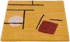 Wollteppich quadratisch - 47 x 47 cm - gold Bild 4