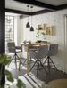 Bartisch >Jules< in Eiche, schwarz, Massivholz, Metall - 120x104x60cm (BxHxT) Bild 5