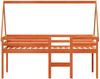 vidaXL Hochbett mit Dach Wachsbraun 75x190 cm Massivholz Kiefer 3282103 Bild 4
