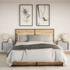 vidaXL Wand-Nachttische mit LED-Leuchten 2 Stk. Grau Sonoma 852100 Bild 4