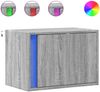 vidaXL Wand-Nachttische mit LED-Leuchten 2 Stk. Grau Sonoma 852100 Bild 2