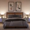 vidaXL Wand-Nachttische mit LED-Leuchten 2 Stk. Grau Sonoma 852100 Bild 5