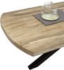 Esstisch >Veneti< in schwarz, Mango 40mm aufgedoppelt - 200x77x100cm (BxHxT) Bild 2