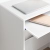 vidaXL Schreibtisch mit Speicher Weiß 77,5 x 43 x 79 cm Holzwerkstoff 869514 Bild 4