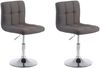 CLP 2er Set Lounger Palma V2 Stoff Lounger höhenverstellbar und drehbar, dunkelgrau Bild 2