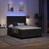 vidaXL Boxspringbett mit LED-Lichtleisten Schwarz 140 x 190 cm Samt 3343864 Bild 5