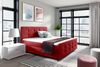 99rooms Primo Boxspringbett 140x200 cm Kunstleder SOFT Rot Bild 1