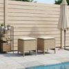 vidaXL Garten-Fußhocker 2 Stück Beige und Creme 38 x 38 x 45 cm 42025387 Bild 3